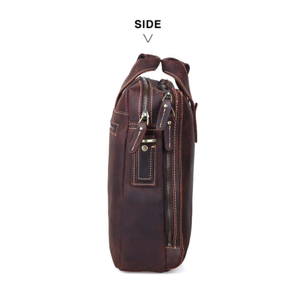 Dark Brown Heritage Messenger & Laptop Bag