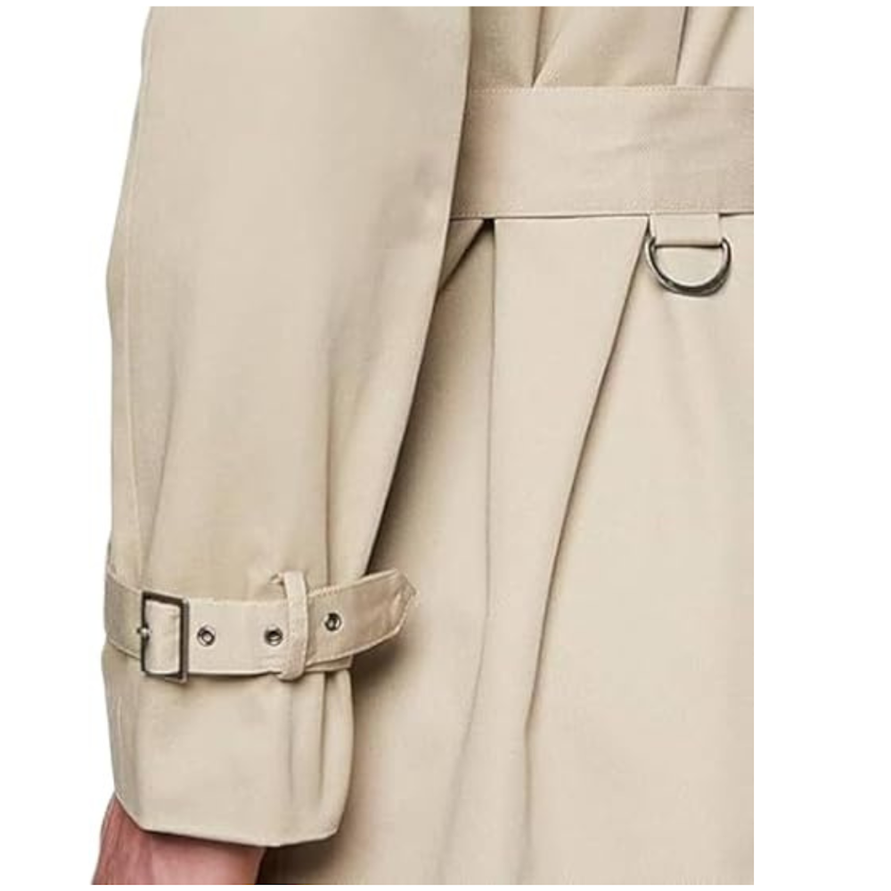 Double Breasted Cotton Trench Coat