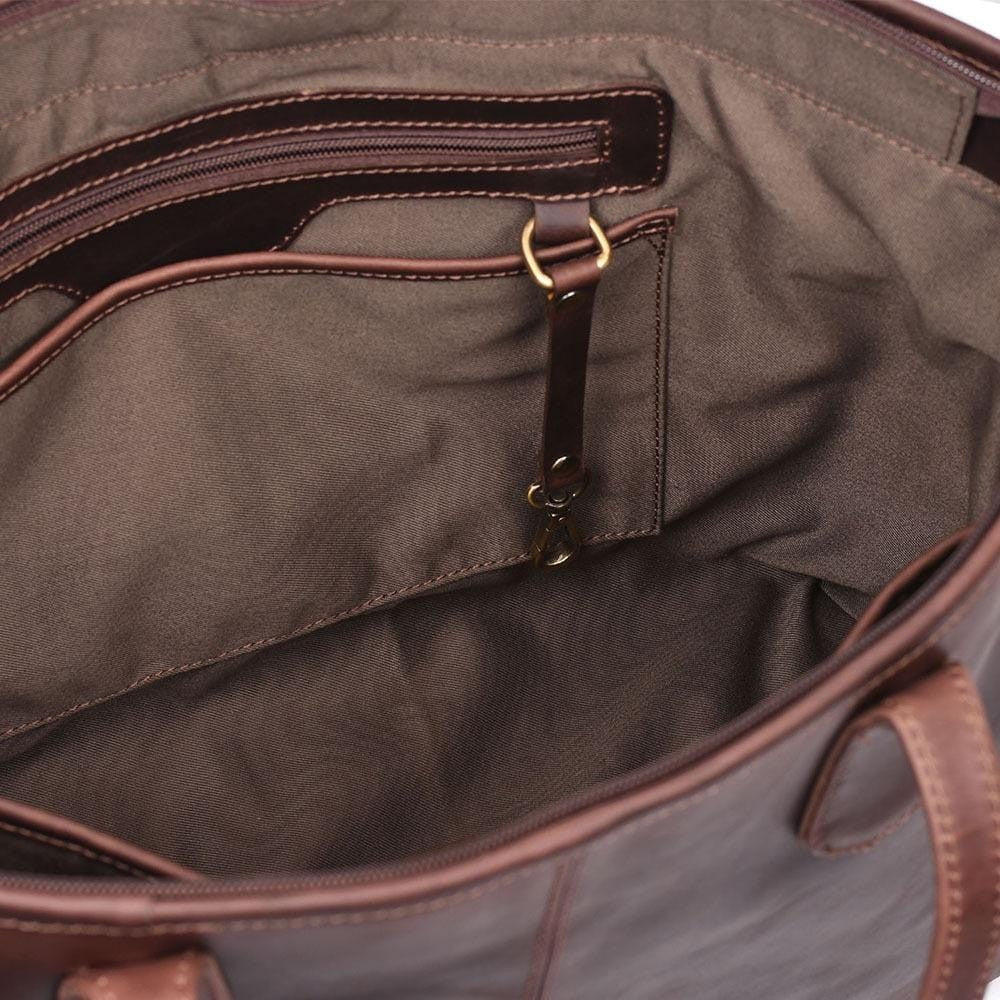 Duchess Brown Leather Tote