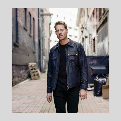 Justin Hartley Tracker Neptune Black Cotton Jacket