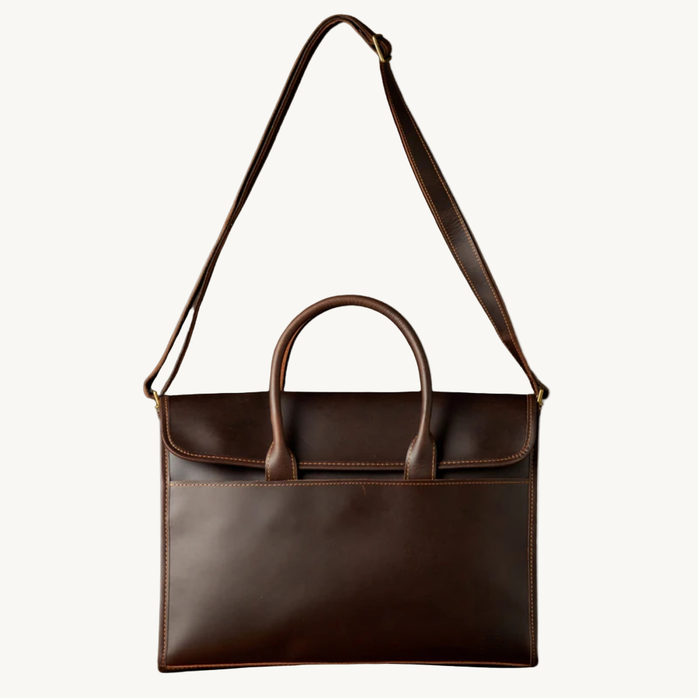 Genuine Leather Briefcase & Messenger Bag