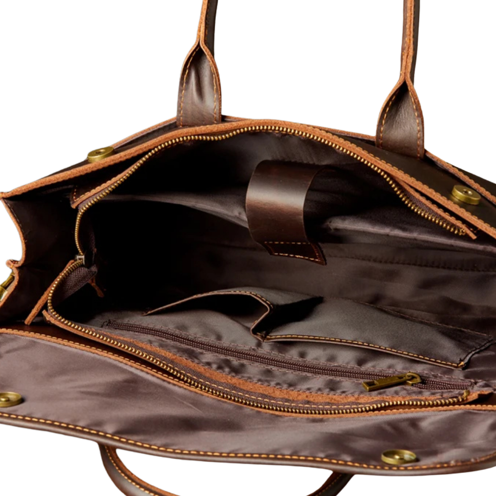 Genuine Leather Briefcase & Messenger Bag