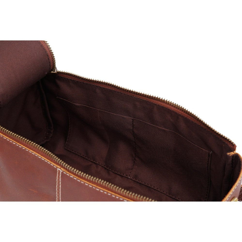 Heritage Brown Travel Toiletry Bag