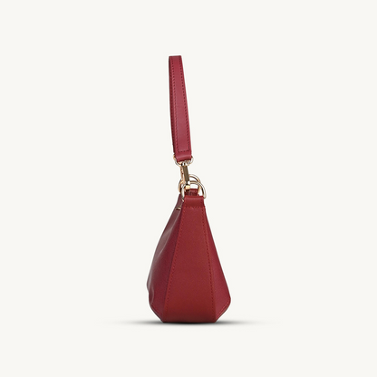 Luxe Maroon Mini Handbag