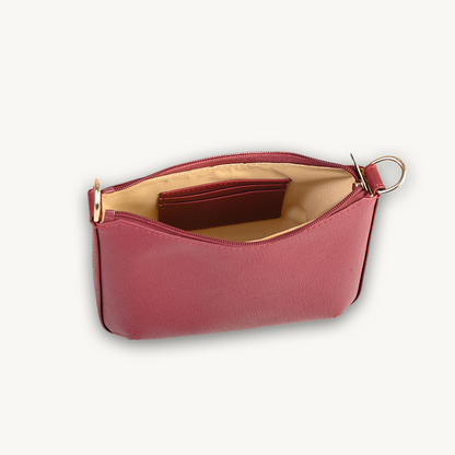 Luxe Maroon Mini Handbag