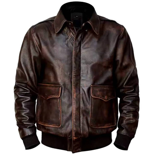 Retro Brown A-2 Bomber Jacket