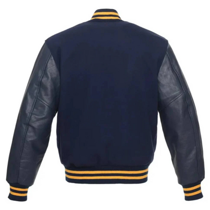 Navy Gold Prestige Varsity Jacket