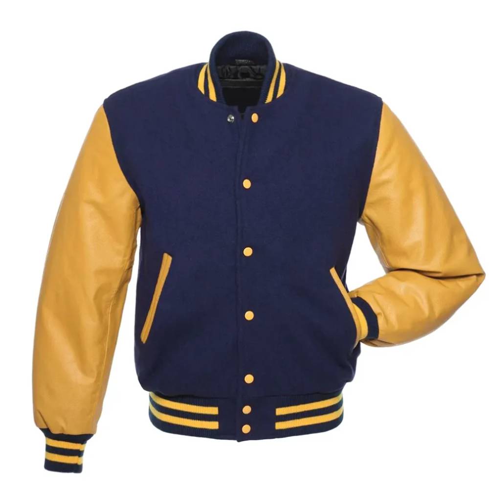 Navy & Gold Varsity Jacket