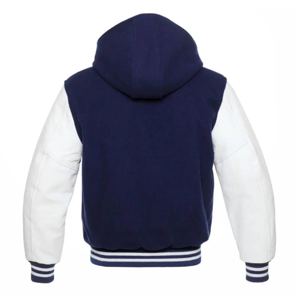 Navy & White Varsity Jacket
