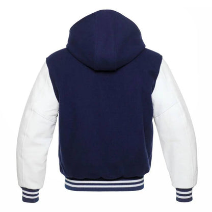Navy & White Varsity Jacket