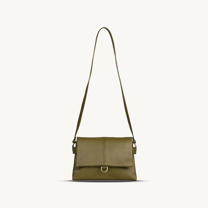 Olive Green Allure Flap Crossbody