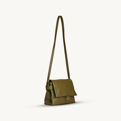 Olive Green Allure Flap Crossbody