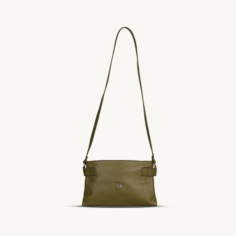 Olive Green Allure Flap Crossbody