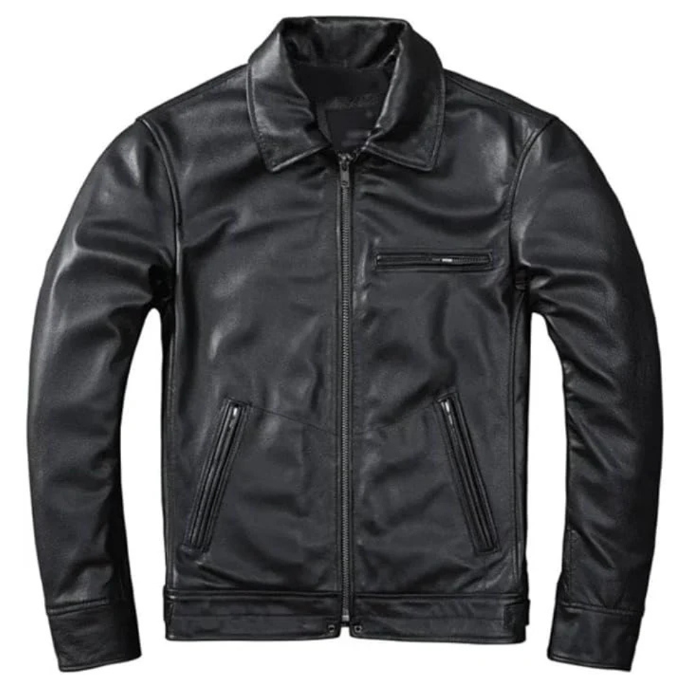 Premium Black Moto Jacket