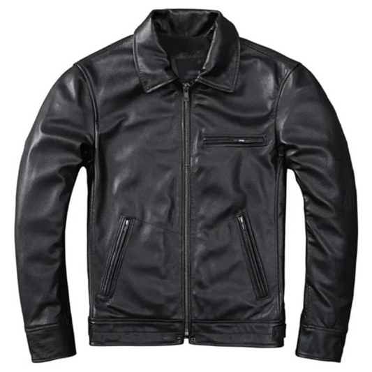 Premium Black Moto Jacket