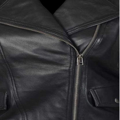 Quilted Black Biker Jacket