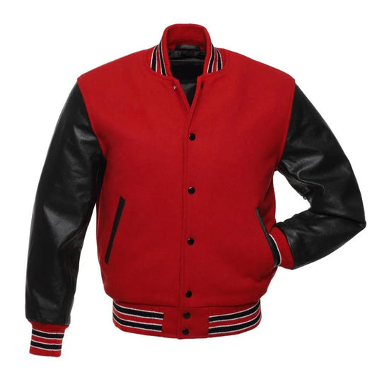 Red & Black Scholar Varsity Jacket