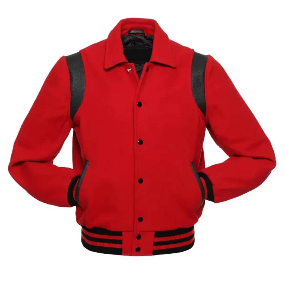 Red & Black Varsity Jacket