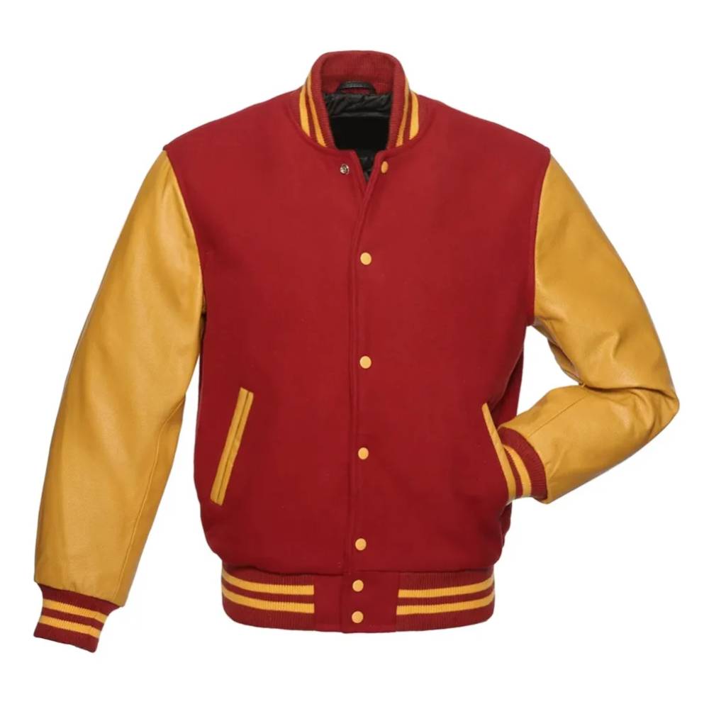 Red & Gold Monarch Varsity Jacket
