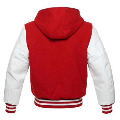 Red & White Athletic Edge Varsity Jacket