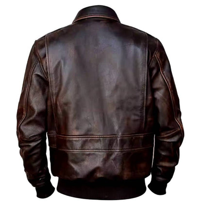Retro Brown A-2 Aviator Jacket