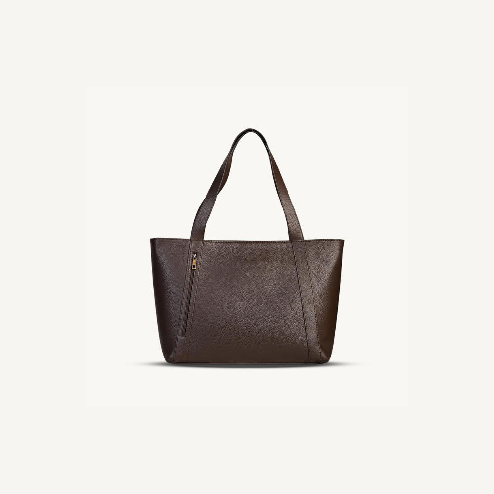 Rich Brown Everyday Leather Tote Bag