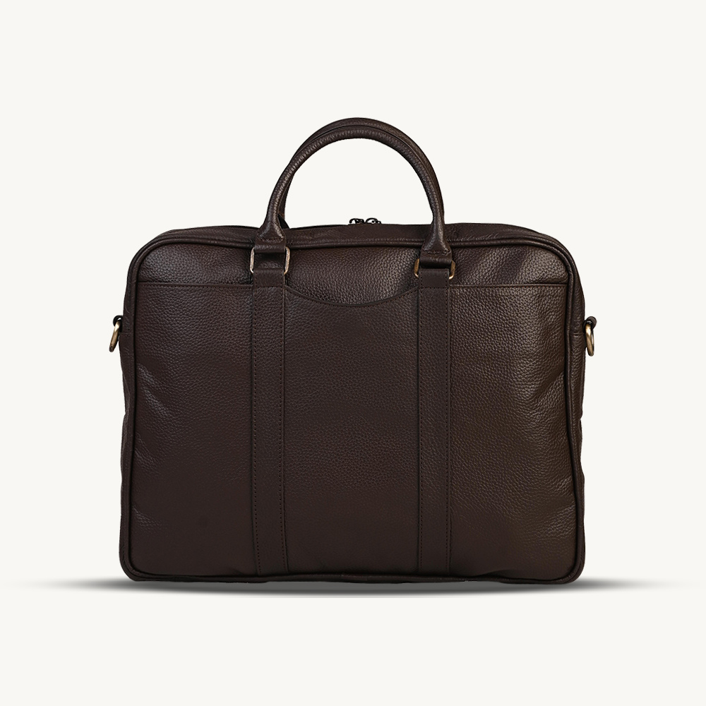 Rich Brown Executive Leather Briefcase