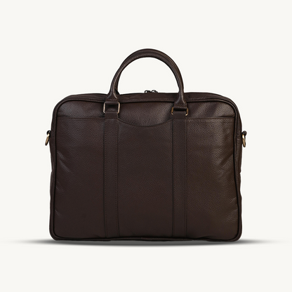 Rich Brown Executive Leather Briefcase