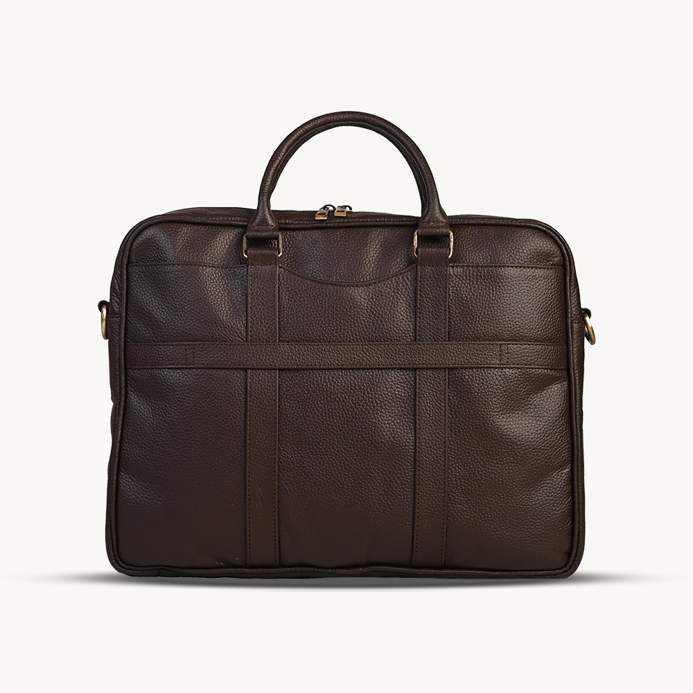 Rich Brown Executive Leather Briefcase