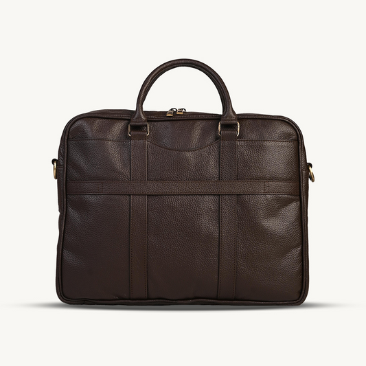 Rich Brown Executive Leather Briefcase