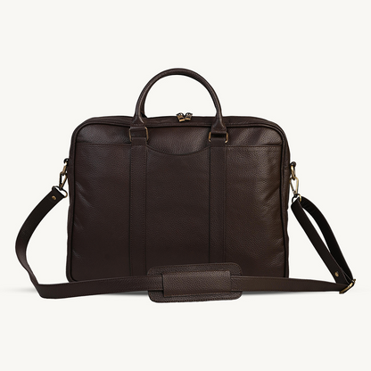 Rich Brown Executive Leather Briefcase