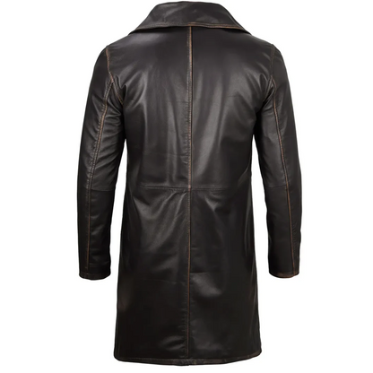 Rub Off Brown Roadster Trench Coat