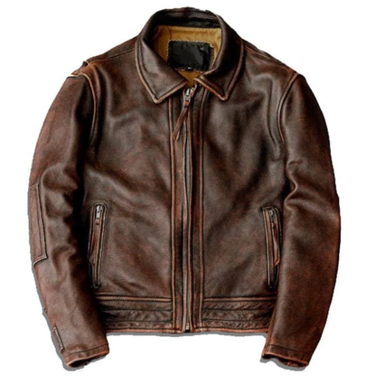 Rugged Vintage Track Biker Jacket