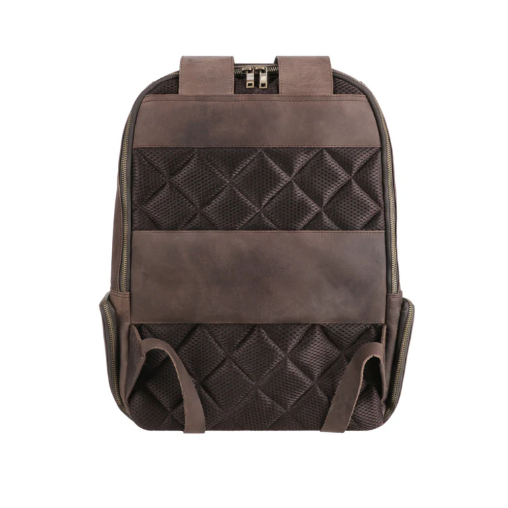 Rustic Brown Leather Backpack