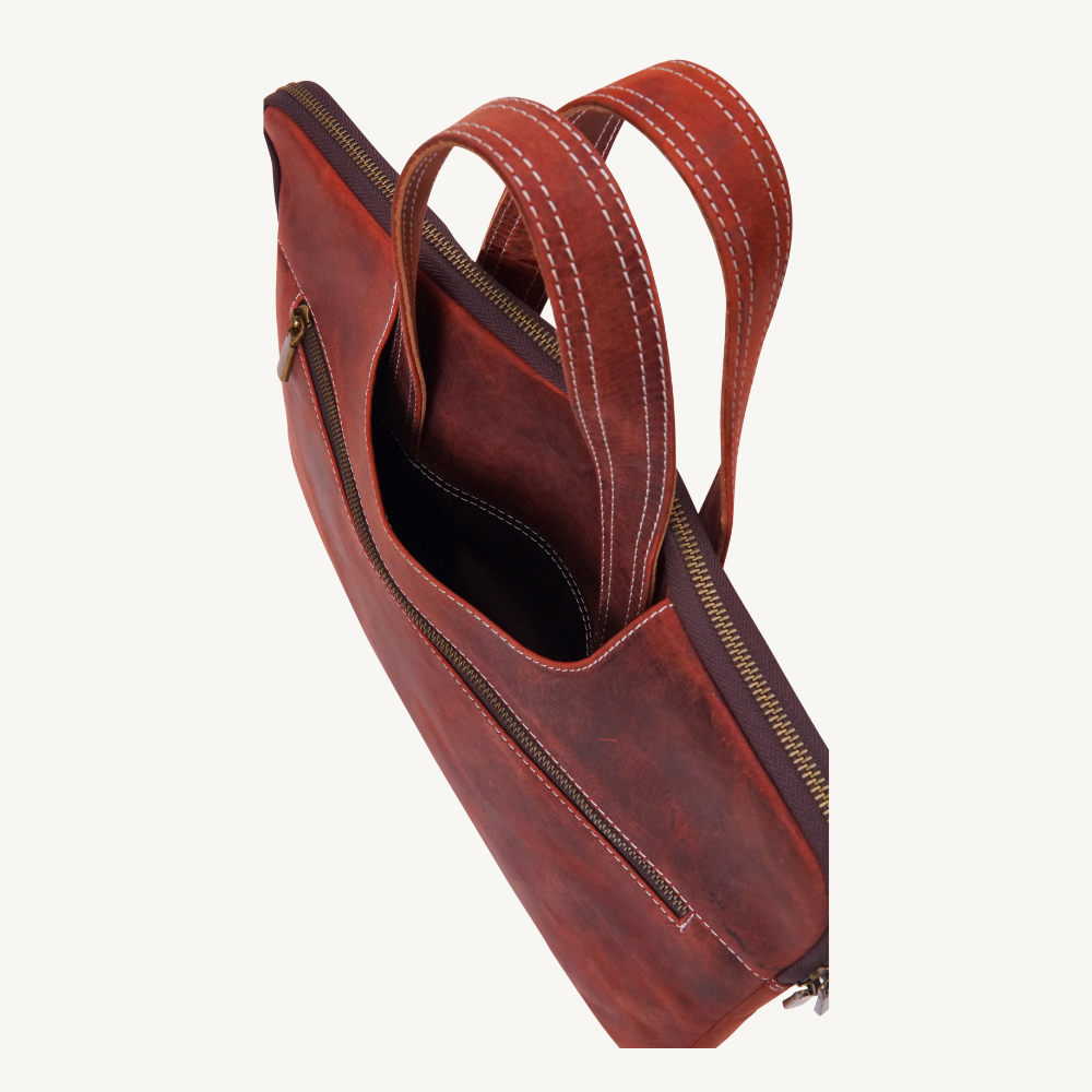 Rustic Brown Vintage Laptop Sleeve