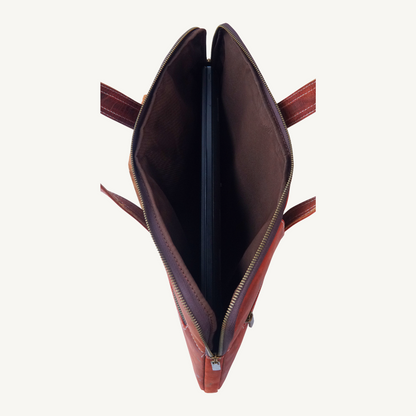 Rustic Brown Vintage Laptop Sleeve