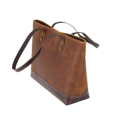 Saddle Brown Vintage Tote Bag