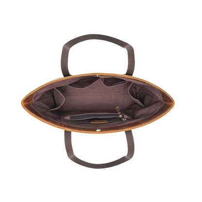 Saddle Brown Vintage Tote Bag