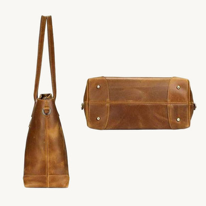 Tan Bella Tote Bag