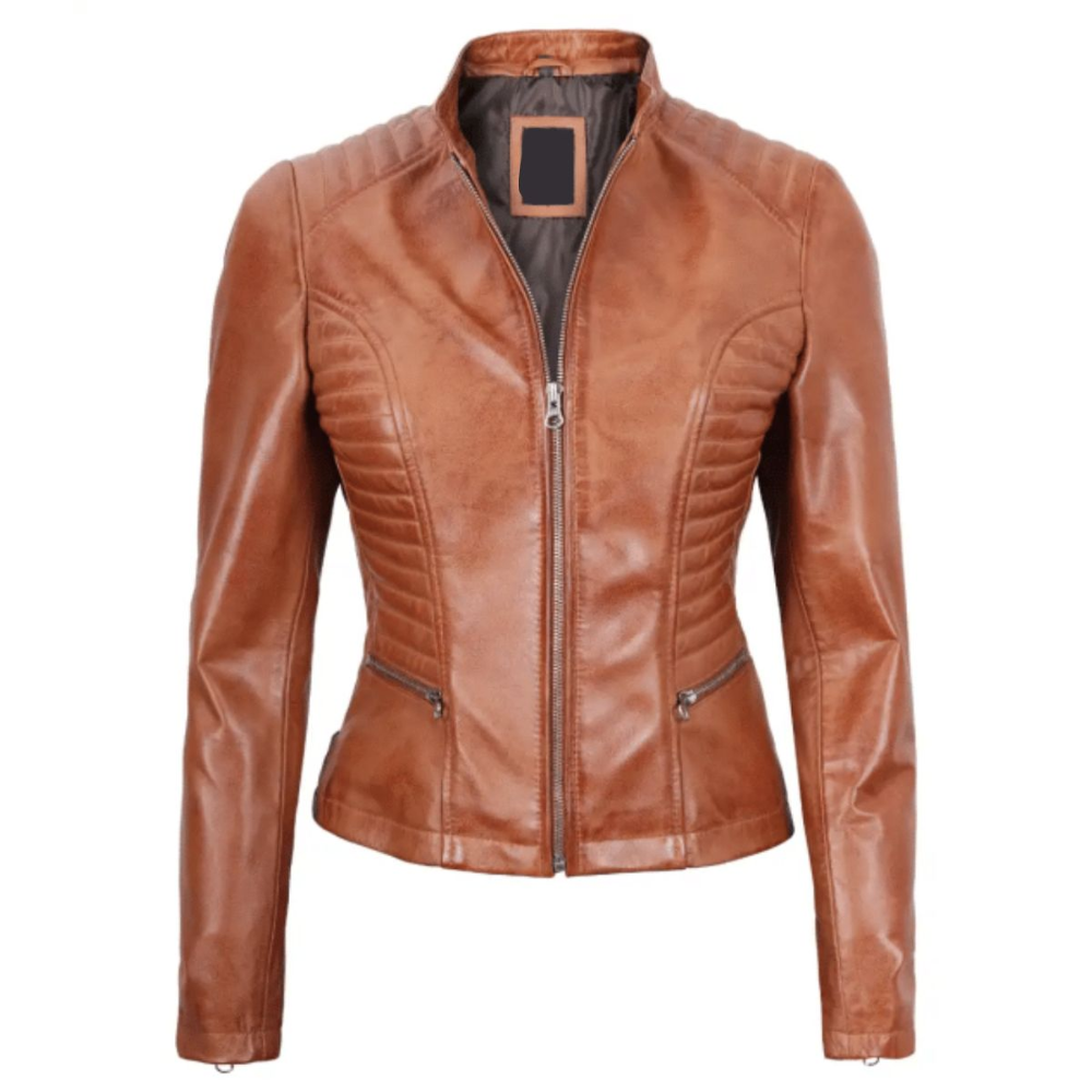 Tan Fury Racer Jacket