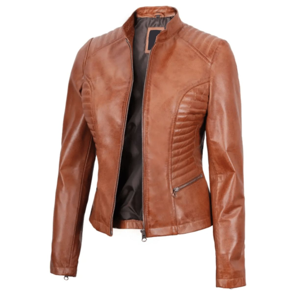 Tan Fury Racer Jacket