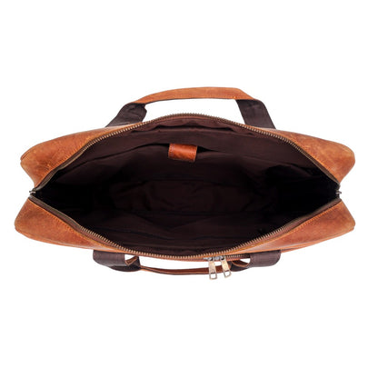 Tan Leather Executive Briefcase