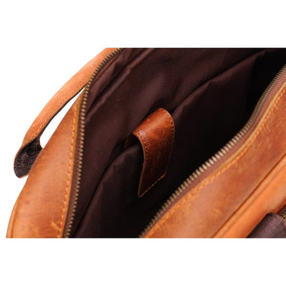 Tan Leather Executive Briefcase