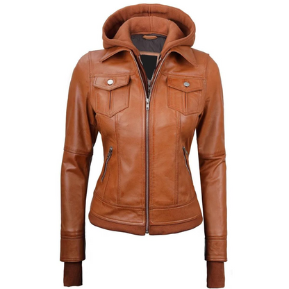 Tan-Solara-Bomber-Hooded-Jacket
