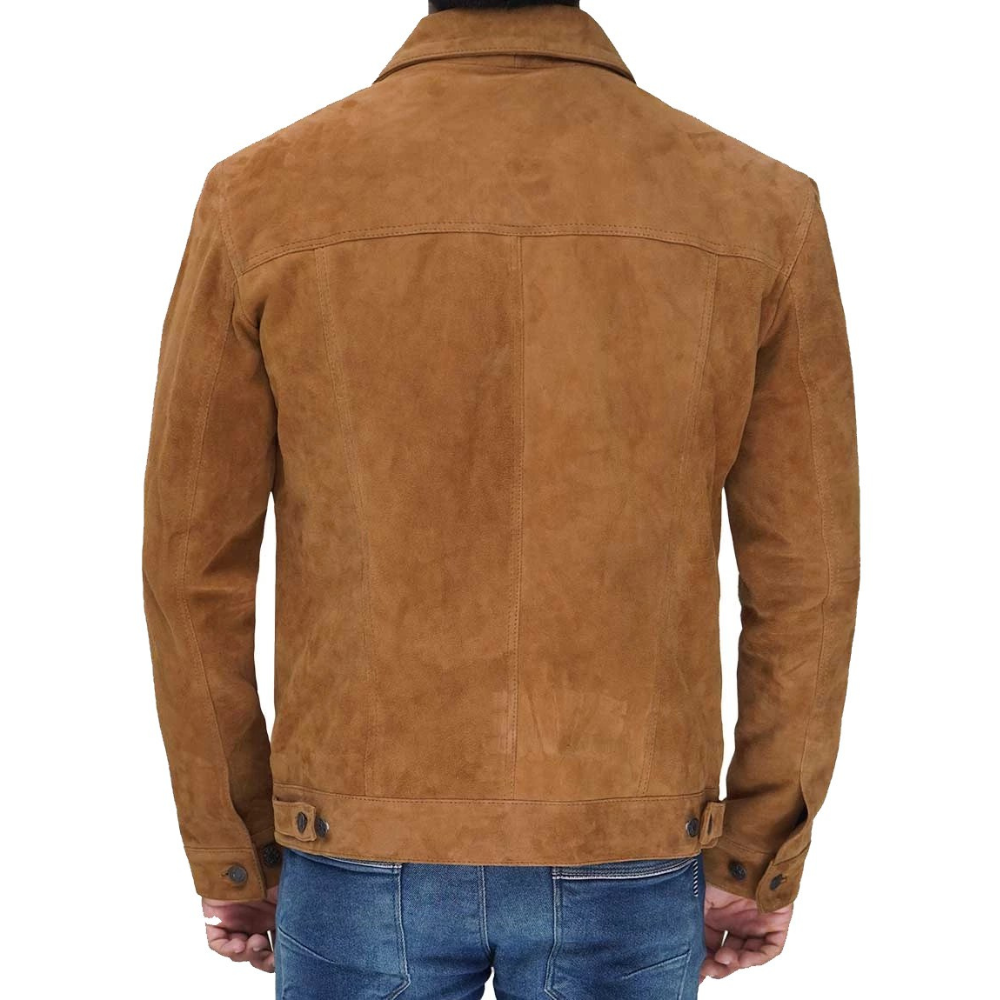 Tan Trooper Suede Jacket