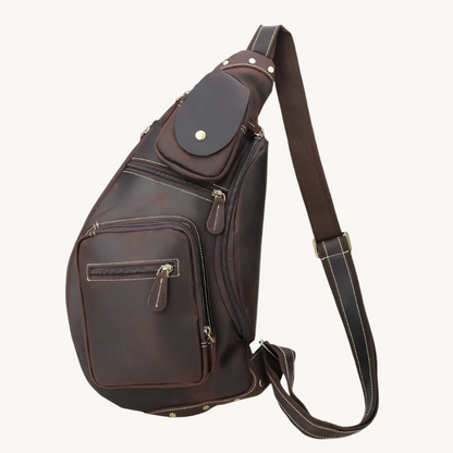 The Adventurer's Executive Leather Chest Bag
