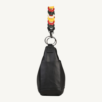 The Black Allure Leather Hobo Bag