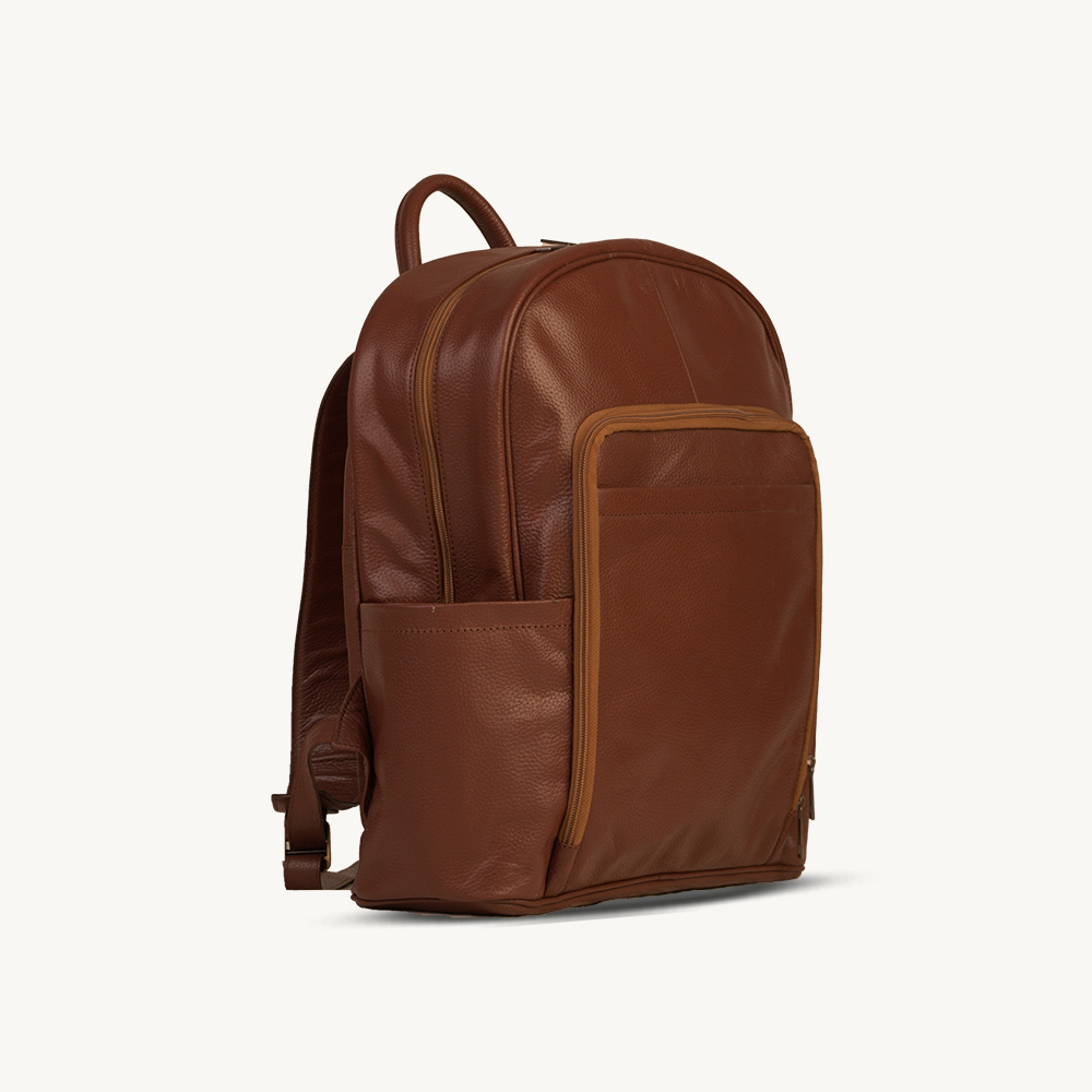 The Tan Urban Leather Backpack