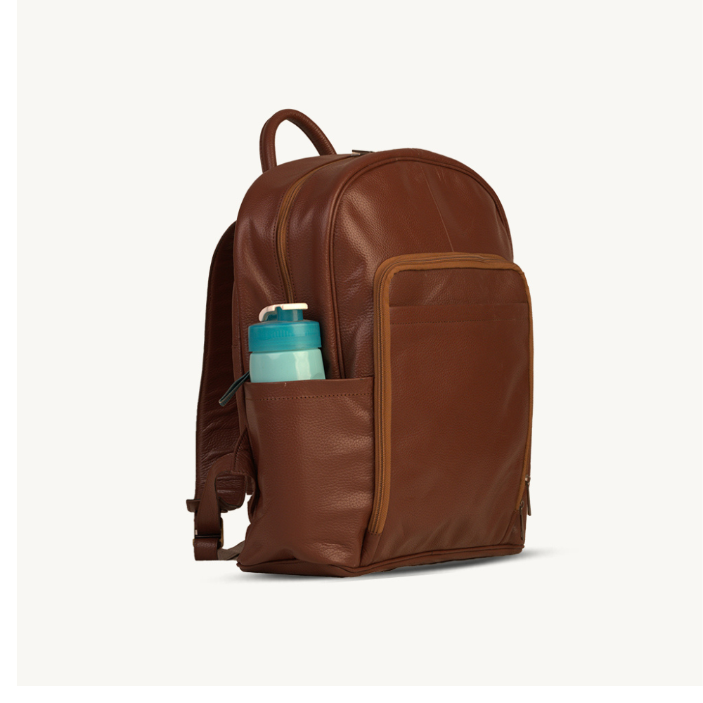 The Tan Urban Leather Backpack