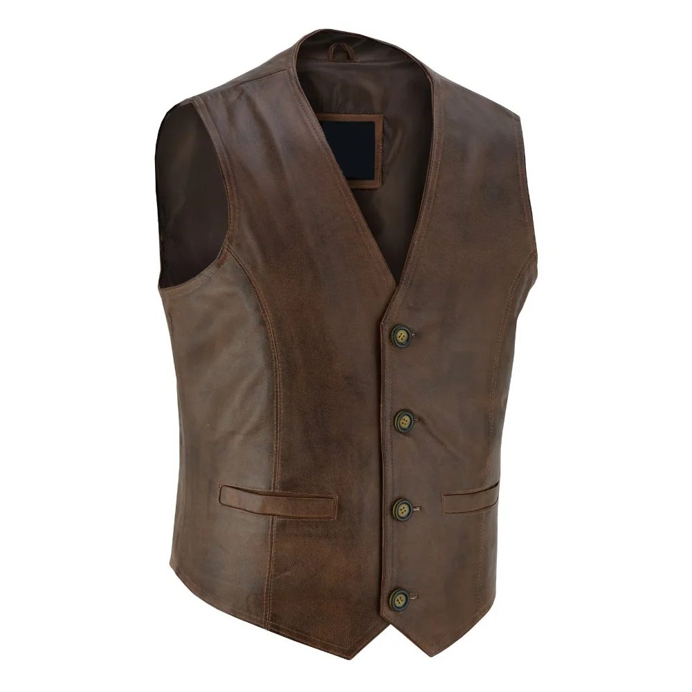 Vintage Brown Classic Vest